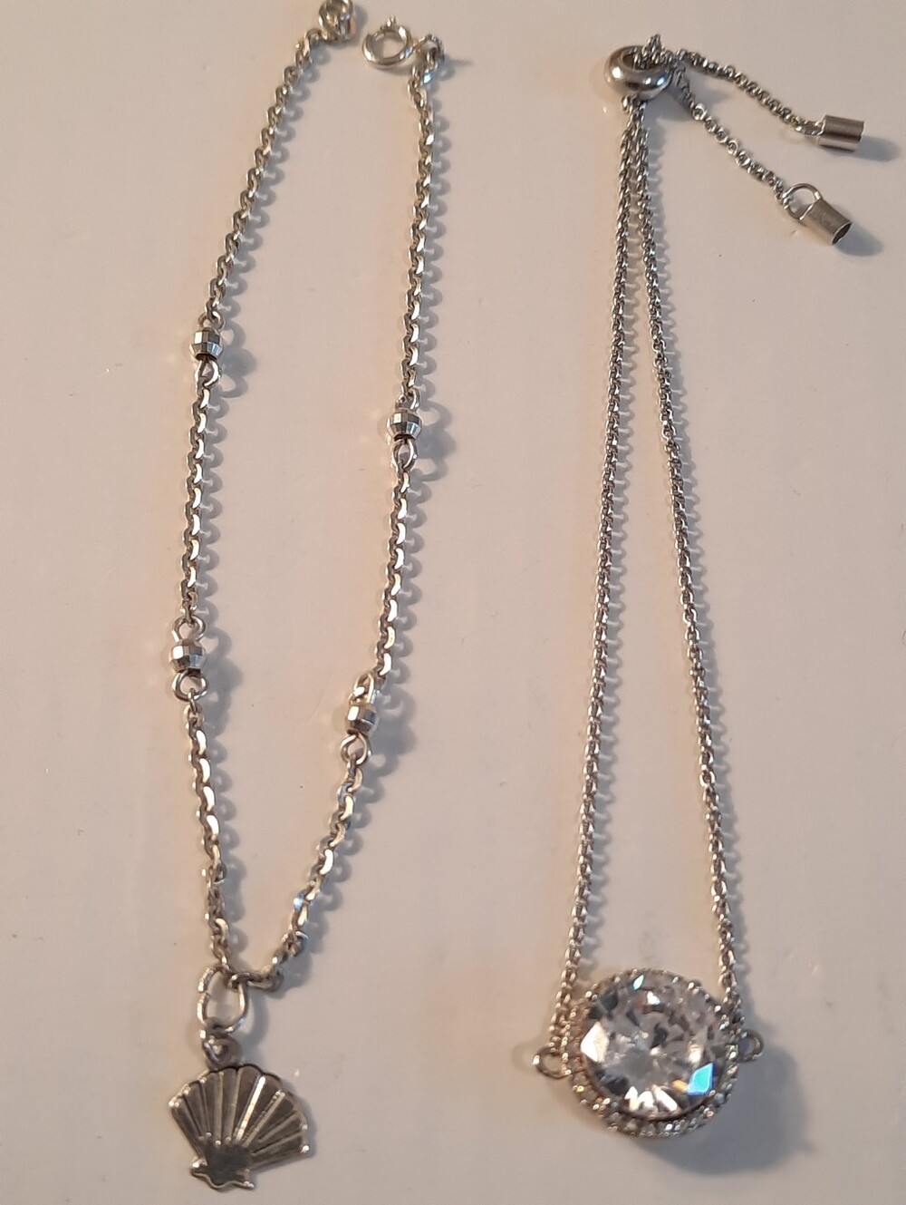 Sterling Silver 925 2 Bracelets With Charms